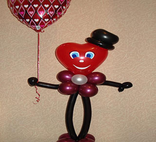 Предложение: Валентинка из воздушных шаров