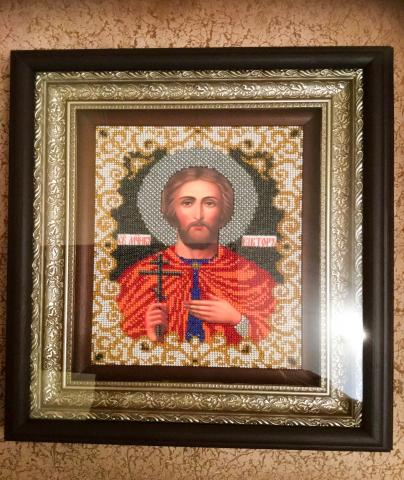 Продам: Вышитая икона святого Виктора