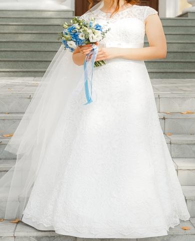 Продам:  Платье свадебное р-р.44-46 классика