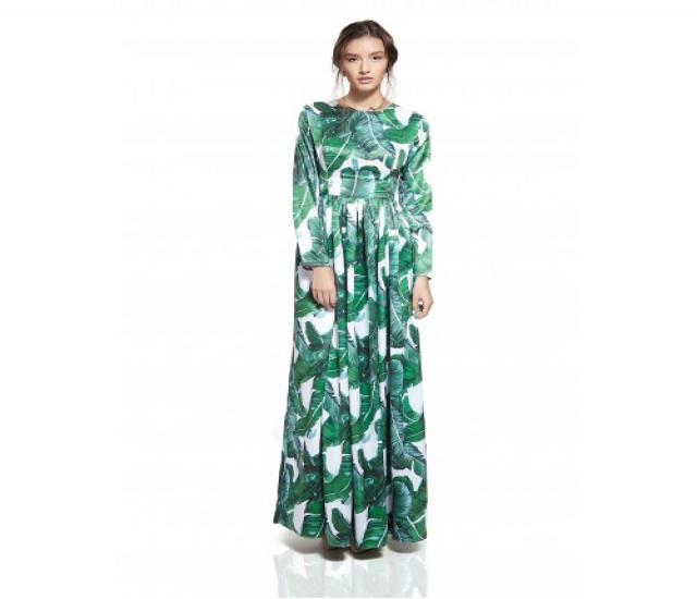 Продам: Платье длинное с тропическим принтом