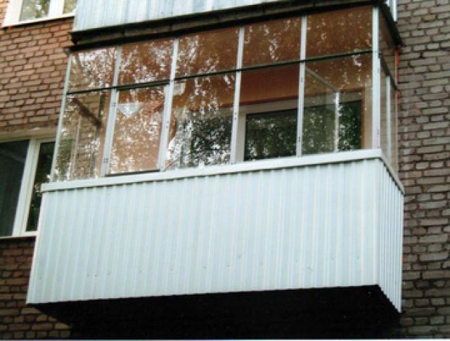 Предложение: Наружная обшивка балконов профнастилом