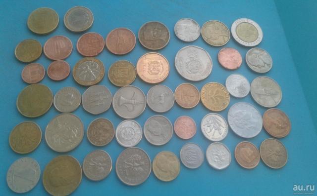 Продам: 	 Монеты разных стран 45 штук