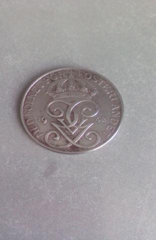 Продам: Монета 5 Эре 1942 год Швеция