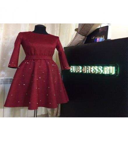 Предложение:  Платье с расклешенной юбкой	 Артикул: Ам9374-1	