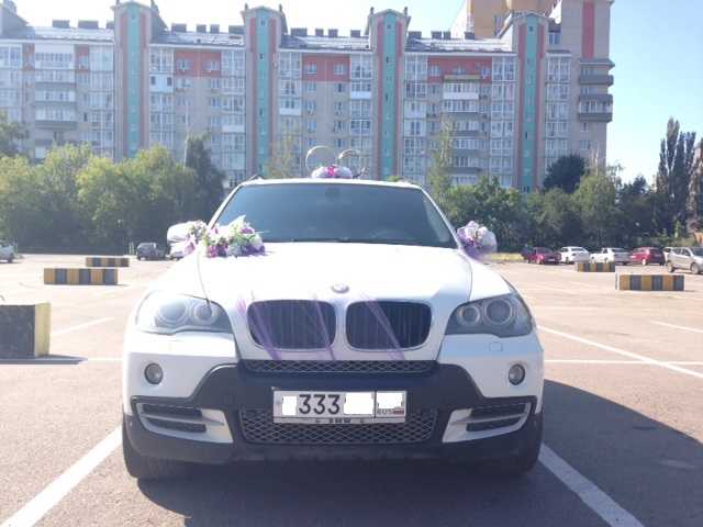 Предложение: Авто с водителем на свадьбу белый X5 BMW