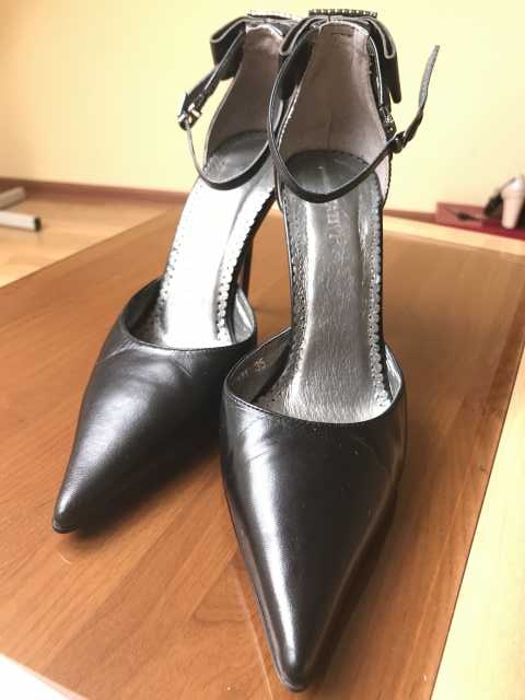 Продам: Черные кожаные туфли на шпильке, 35 