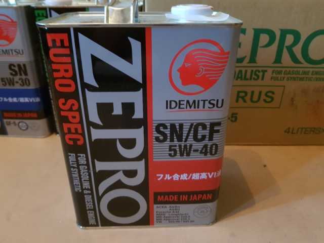 Продам: Масло моторное Idemitsu 5W-40 ZEPRO EURO