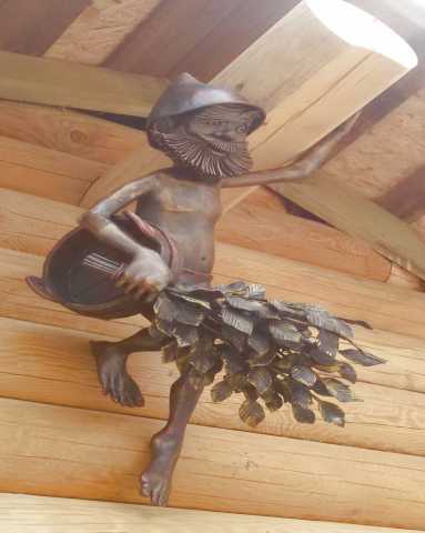 Продам: Скульптура из металла"Старый банщик"