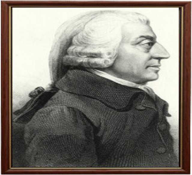 Продам: Портрет Адама Смита в рамке со стеклом