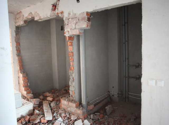 Предложение: Демонтаж стен, демонтаж проемов, перегор
