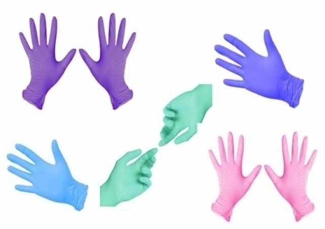 Продам: Перчатки нитриловые цветные