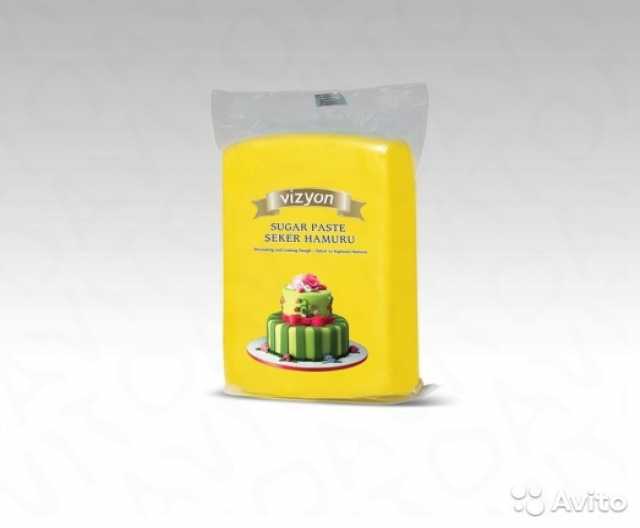 Продам: Сахарная мастика вижен желтая