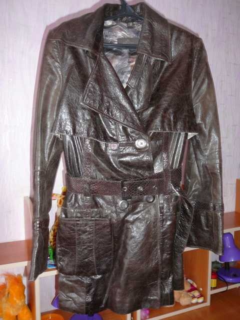 Продам: Кожаный тренч-куртка MONDIAL