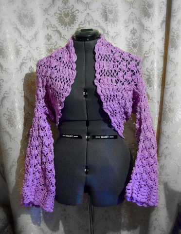 Продам: Вязаное болеро "Пурпурный закат"
