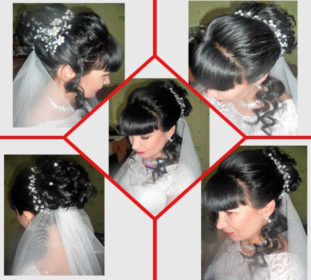 Предложение: Свадебный образ, прически, плетение кос.