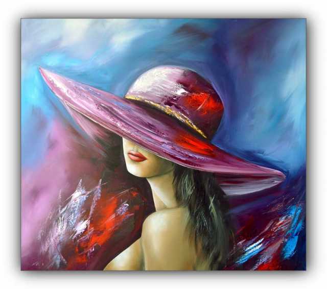 Продам: Картина "Женщина в шляпе"  