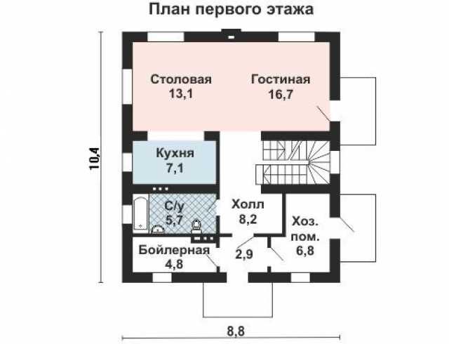 Предложение: Проект для строительства коттеджа 129м2