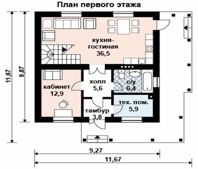 Предложение: Проект для строительства коттеджа 137м2