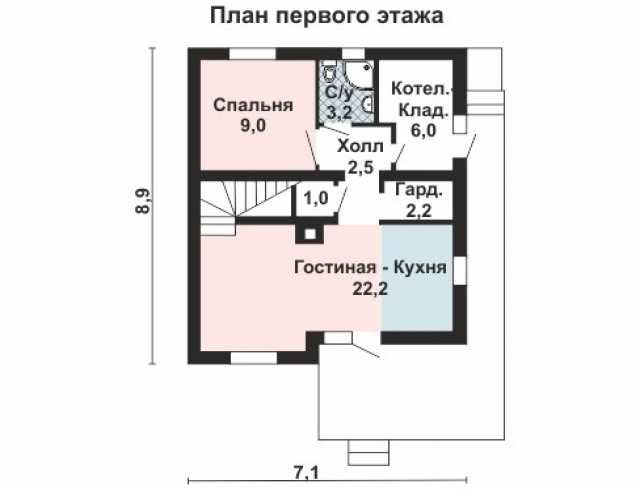 Предложение: Проект для строительства коттеджа 83м2