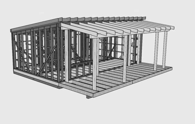 Проект каркасного вагончика