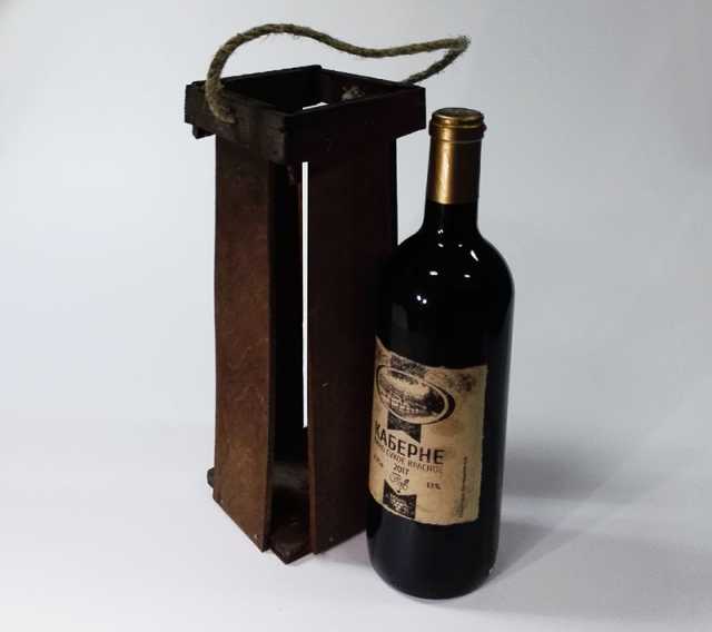 Продам: Ящик-сумка для бутылки вина. Лофт 