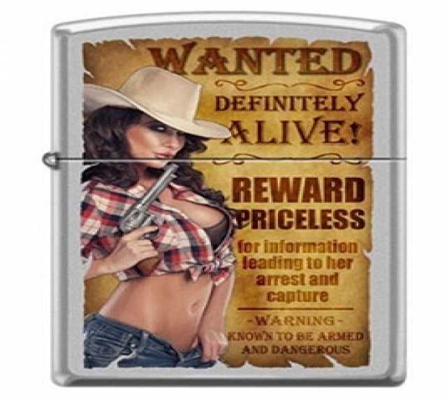 Продам: Зажигалка Zippo 206 Wanted Country Girl