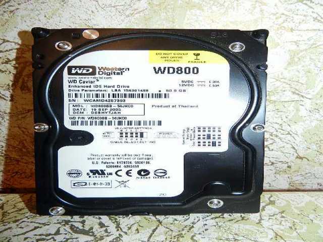 Продам: Жёсткий диск Western Digital wd800