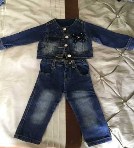Продам: Джинсовый костюм детский курточка+брюки 