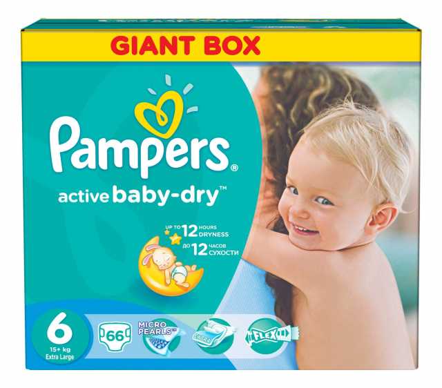 Продам: Подгузники Pampers Active Baby-Dry 6-ка,
