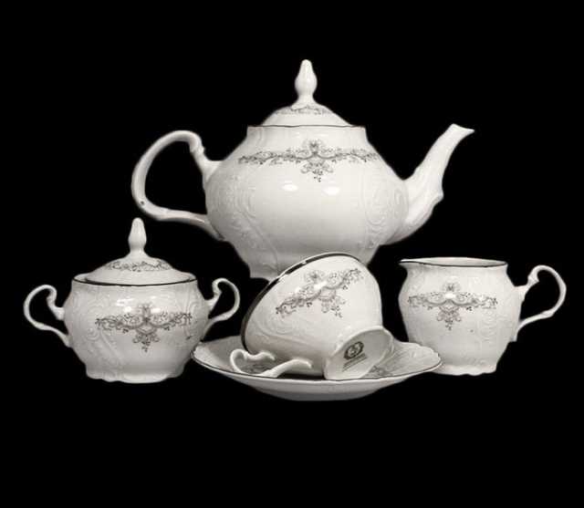 Продам: Набор чайный "Тонкое кружево" Богемия