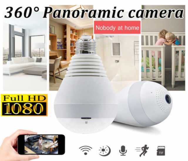 Продам: Лампа IP Камера Wi-Fi 1080P на 360°