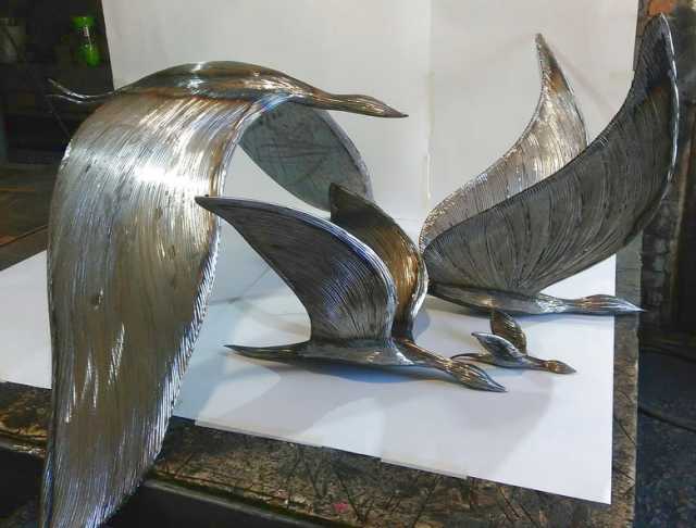 Продам: Скульптурная композиция из металла"Райск