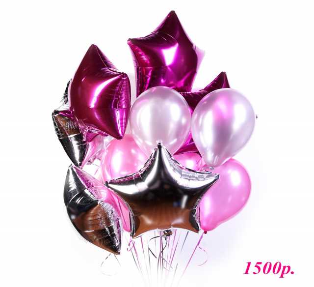 Продам: Воздушные шары Серебро и Ярко-розовый