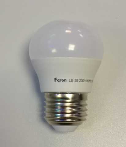 Продам: Лампа светодиодная Feron 5Вт Е27 2700К ш