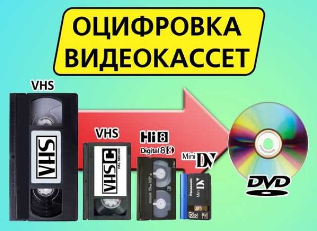 Предложение: Оцифровка видеокассет VHS  и др