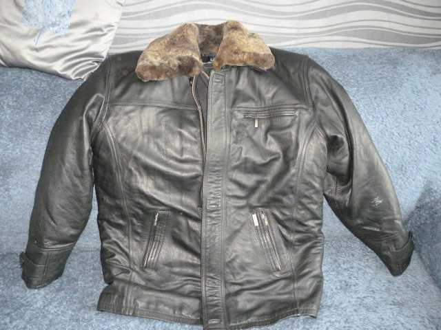 Продам: Кожаная куртка зимняя с мехом