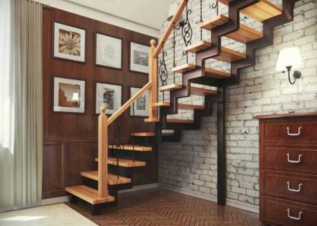 Предложение: Лестница на косоурах монтаж конструкций