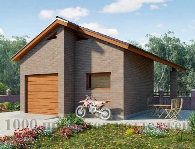 Предложение: Проект гаража из кирпича.