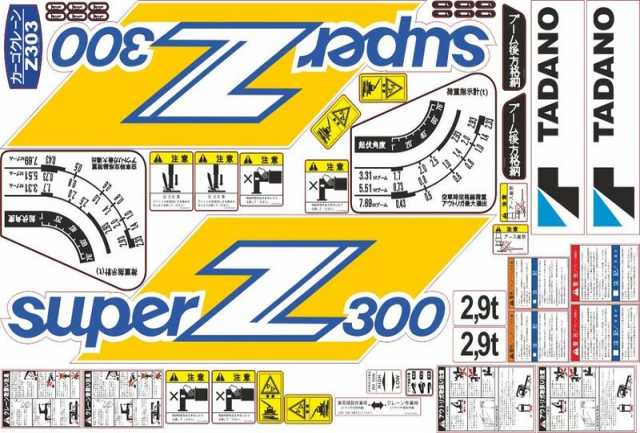 Продам: Комплект наклеек для КМУ TADANO Z300