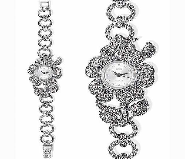 Продам: Часы серебряные с марказитами