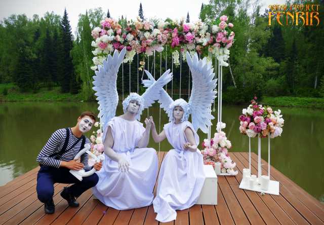 Предложение: живые статуи ангелы свадьба регистрация