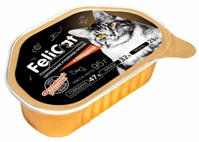 Продам: Корм мясной для кошек FeliCat, 95 гр