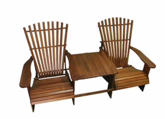 Продам: Кресло двойное со столиком из массива