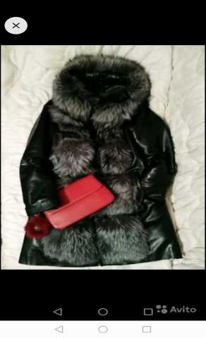 Продам: Кожаная куртка с мехом Чернобурки