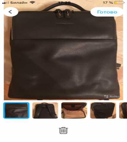 Продам: черный кожаный рюкзак (Italy)