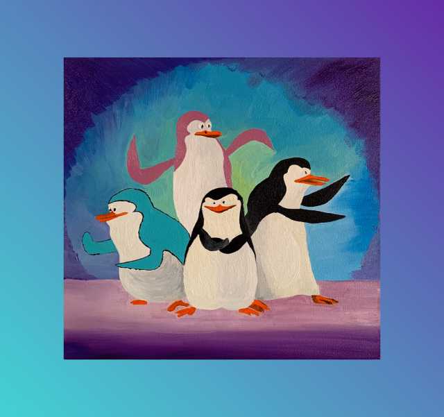 Продам: Картина «Пингвины Мадагаскара»