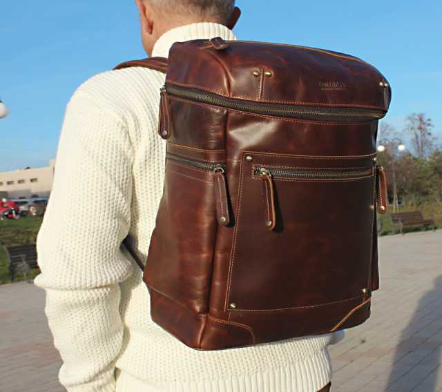 Продам: Модный рюкзак из натуральной кожи "Pull