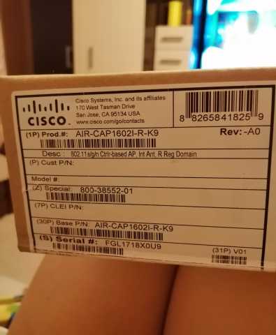 Продам: Точка доступа Cisco AIR-CAP1602I-R-K9 80