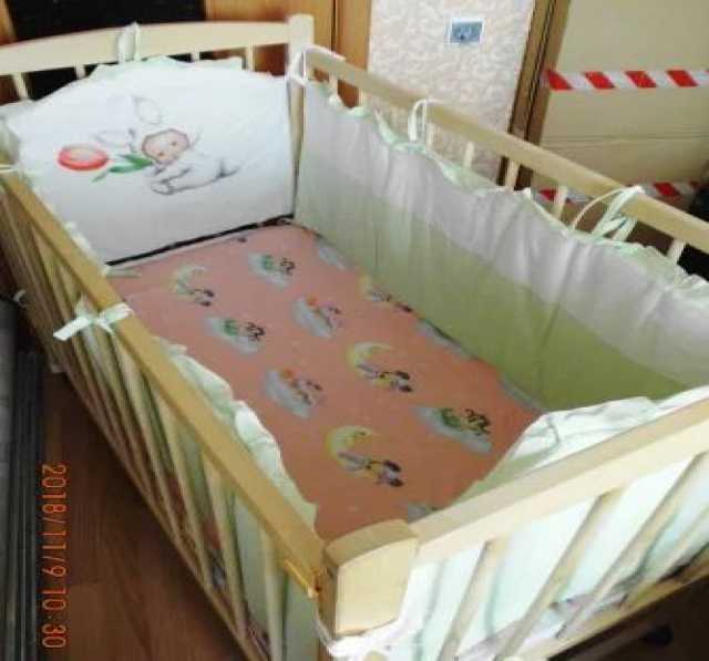 Продам: Мягкий бортик «Зайка» для детской кроват
