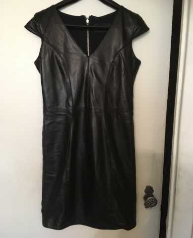 Продам: Кожаное платье черное новое